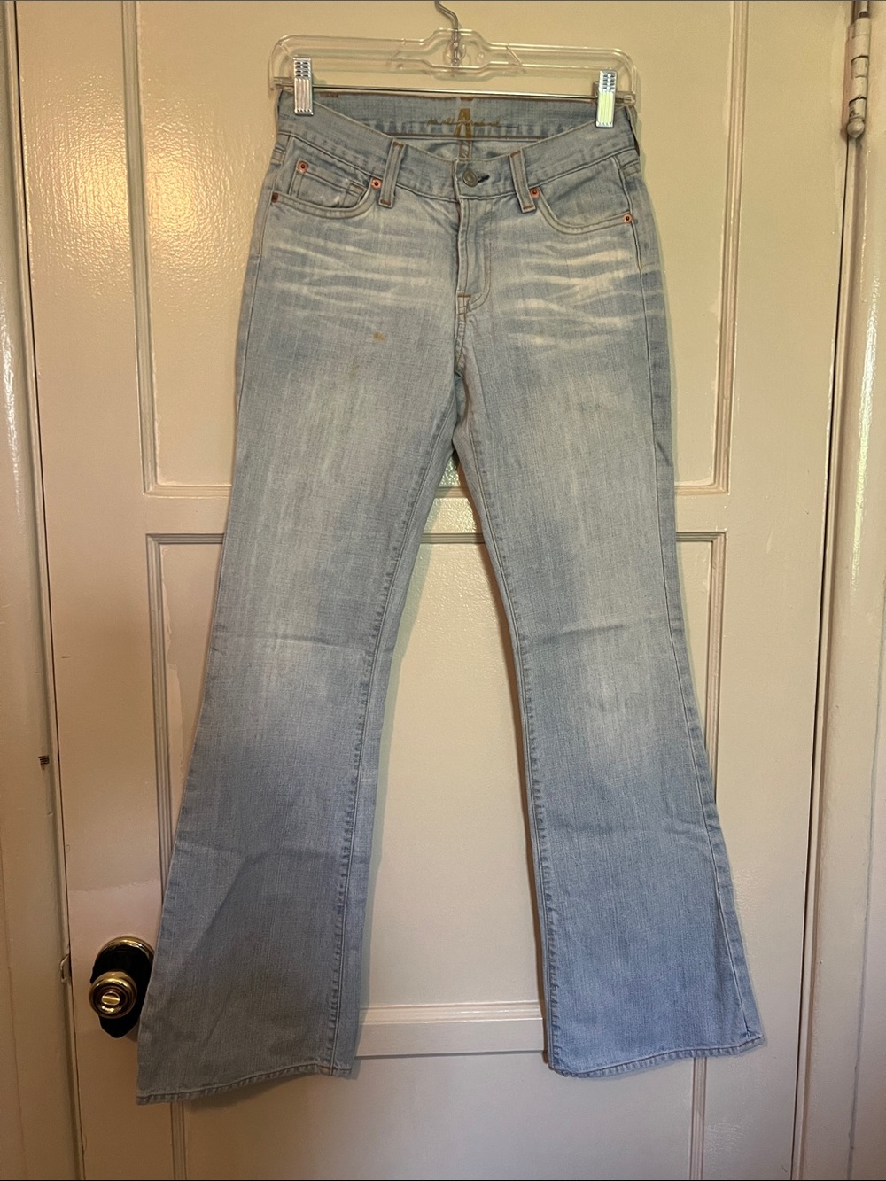 7 For All Mankind Light Blue Flare Jeans